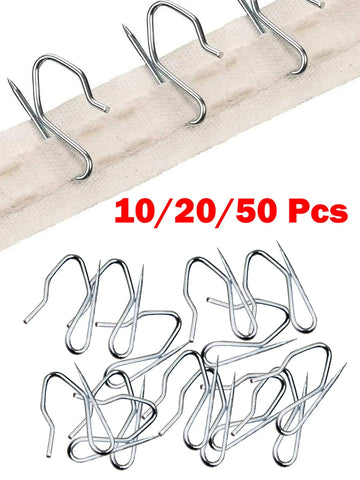20pc Metal S-Hooks for Curtains, Shower Rods & Multipurpose Hanging