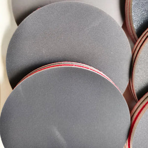 10 Pcs 6" Foam Flocking Sandpaper Discs, Wet Dry, 500-3000 Grit Abrasive for Grinding