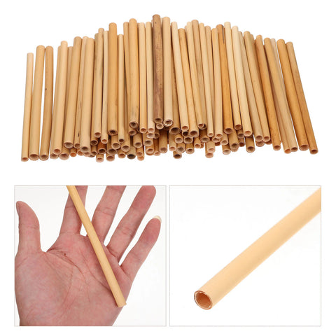 100-Pack Bamboo Bee Tubes for Mason Bees, Eco-Friendly Beekeeping Supplies for Gardens