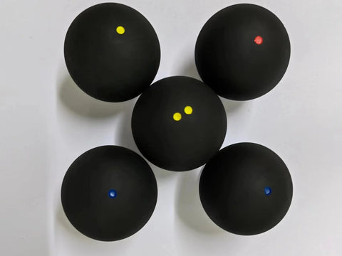Double Yellow Dot Squash Balls for Speed Training - 1 or 2 Pack