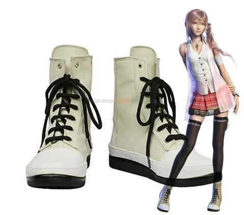 Final Fantasy XIII Serah Farron Custom Cosplay Boots Shoes