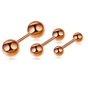 1 Pair Titanium Steel Stud Earrings Small Ball Screws Lip Piercing Body Jewelry for Men