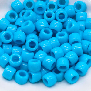 100pcs 6x9mm Colorful Pony Beads for DIY Bracelets, Necklaces, Crafts, Hair Jewelry Making