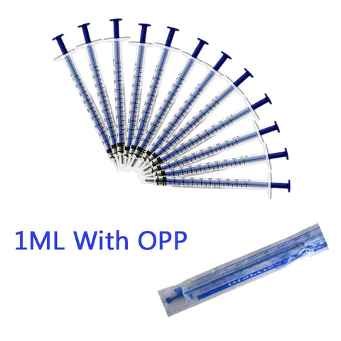 1ml Plastic Syringes for Measuring, Hydroponics, Pets, Epoxy Resin - 5 to 100pcs with Opp Cover