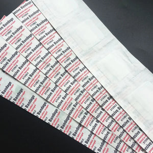 100pcs Waterproof Transparent Square Bandages 38x38mm - Adhesive Wound Plaster Dressing
