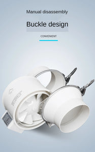 "Inline Duct Extractor Fan 3-6 Inch Low Noise Hydroponic Kitchen Grow Room Ventilation Exhaust"