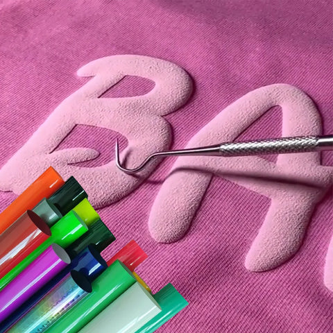 3D Puff Heat Transfer Vinyl Sheets for DIY T-Shirts & Crafts