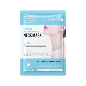 10-Pack Hydrating Firming Neck Masks with Hyaluronic Acid Skincare Set