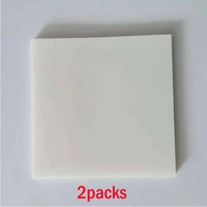 100 Sheets Clear Sticky Notes Pads Transparent Notepad School Office Stationery Paper
