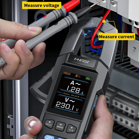 10,000 Counts DC/AC Current Voltage Clamp Meter USB Charger 600A Ampere Tester NCV Electrician Tool