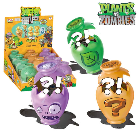 12pcs Plants Vs Zombies 2 Surprise Box Figures Set – Peashooter Sunflower Pirate Zombie Toys for Boys