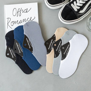 10 Pairs Men's Invisible Non-Slip Silicone Liner Socks, Breathable Thin Nylon No Show Loafers for Summer