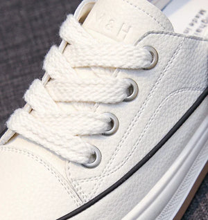 Women's Platform Sneakers 2025 - Fashion Lace-Up Walking & Running Shoes, Comfortable & High Quality