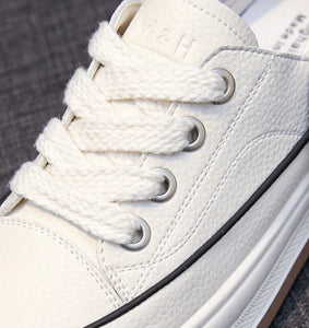 Women's Platform Sneakers 2025 - Fashion Lace-Up Walking & Running Shoes, Comfortable & High Quality
