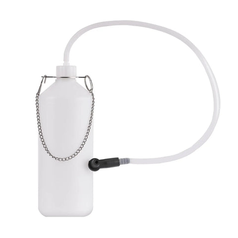 1L Brake Bleeder Bottle Kit with 2 Hoses & Connectors for Oil Change & Repair