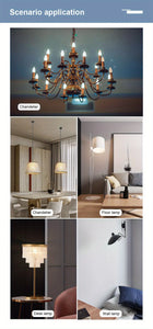 10-Pack E14 E27 LED Candle Bulbs 220V 3W-9W Chandelier Lamp Bedroom Energy Saving Decor Lights