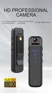 1080p Mini Camera with Night Vision and WiFi - Law Enforcement and Sports Action Recorder