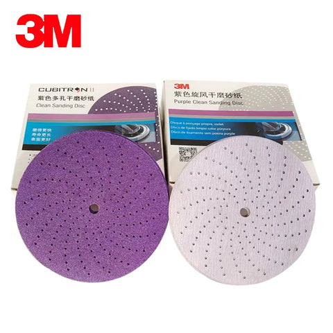 10pcs 3m Purple Dry Sandpaper Set P80-500 for Auto Paint & Bodywork