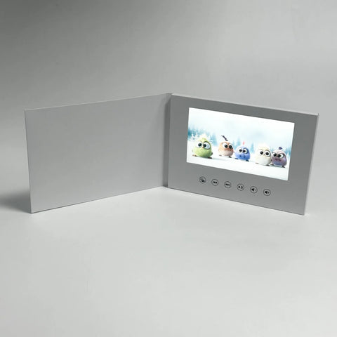 7-Inch Video Greeting Card 4GB LCD Invitation for Birthday Wedding Photos and Music