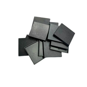 10-Pack 50mm Square Miniature Bases for Tabletop Wargames Models