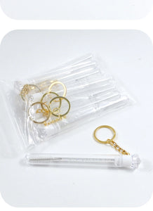 10-Pack Reusable Mascara Wands with Tubes & Case for Lash and Brow Grooming