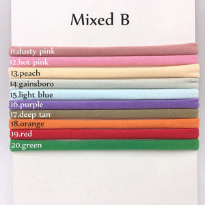 10-Pack Traceless Nylon Stretch Headbands for Newborns & Kids - Elastic Baby Hair Accessories
