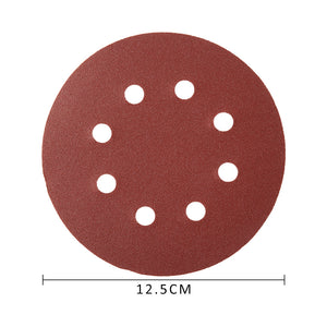 100pcs 5" 8-Hole Sandpaper 80-3000 Grit Mixed Self-Adhesive Sanding Discs Polishing Pads for Auto 125mm