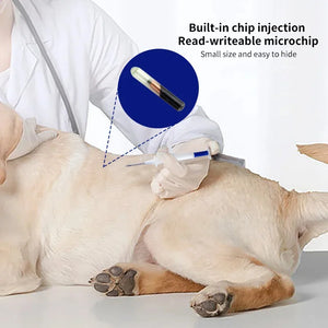 100 Pcs Pet Microchip 134.2kHz FDX-B Animal ID Chip with Syringe, ISO Standard