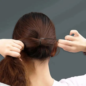 1000 Pack High Elasticity Black Transparent Hair Bands - No Damage, Disposable Hair Accessories