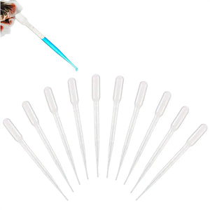 100pcs 1/2/3/5ml Disposable Plastic Transfer Pipettes Transparent Graduated Eye Droppers for Lab School Supplies
