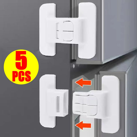 Baby Safety Locks, Transparent, 1/5pcs, Anti-Opening Cabinet & Door Lock Clips, Childproof Glass & Hand Clip Fixing