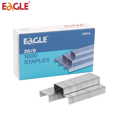 26/6 Staples 1/4” Leg - 3000 Pcs Bulk Pack, 1000 Pcs/Box, Office & School Supplies