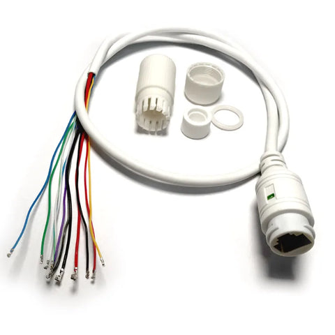 CCTV LAN PoE Cable 11-Pin RJ45 with LED Connector for IP Camera Module
