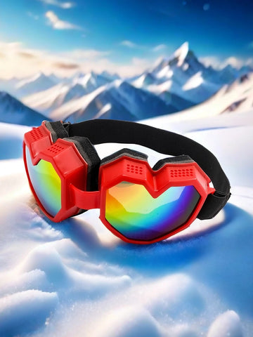 Heart-Shaped Ski Goggles Wind & UV Protection Sunglasses Love Design
