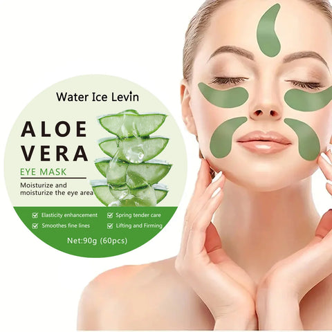 Aloe Eye Masks 60-Pack: Dark Circles, Puffiness, Anti-Aging, Hydrating Care