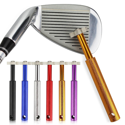 Golf Club Groove Sharpener Tool - Strong Alloy Wedge - Multi-Color Options