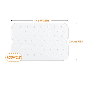 100-Pack Large Air Fryer Liners, Nonstick, Easy Clean, Fits 6-in-1 Grill