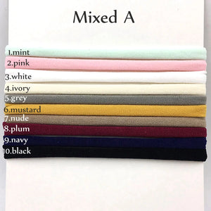 10-Pack Traceless Nylon Stretch Headbands for Newborns & Kids - Elastic Baby Hair Accessories