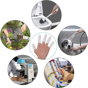 100pcs Disposable Latex Finger Cots Non-slip Anti-static Fingertip Protectors Rubber Gloves