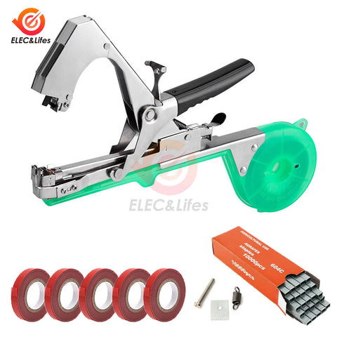 Garden Plant Tying Machine with Tape - Handheld Vine Binding Tool for Branches and Vines