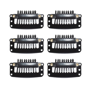 "24pcs Droplet Shape Wig Clips 9 Teeth Snap for Hair Extensions & Bangs"