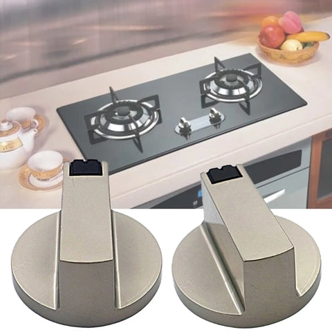Gas Stove Oven Rotary Control Knobs Heavy Duty Metal Burner Dial Knob for Cooktop
