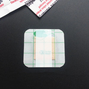 100pcs Waterproof Transparent Square Bandages 38x38mm - Adhesive Wound Plaster Dressing