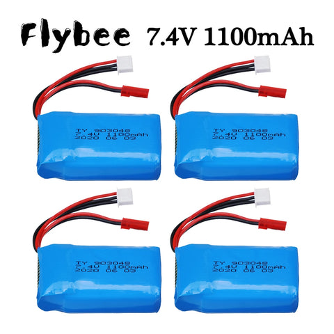 2S 7.4V 1100mAh LiPo Battery for 1/18 RC Cars A949 A959 A979 K929 Models