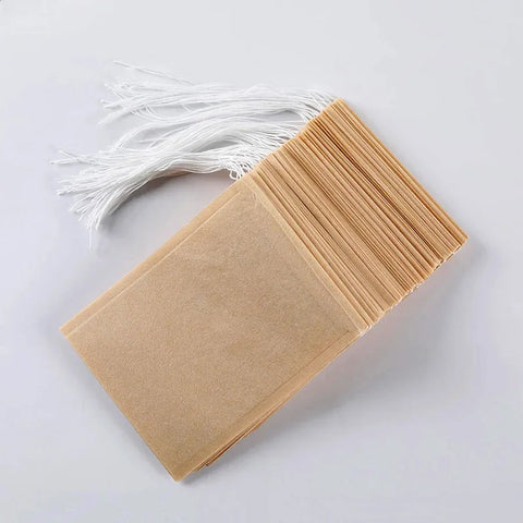Eco-Friendly Reusable Drawstring Tea Bags 100-Pack for Loose Leaf Tea