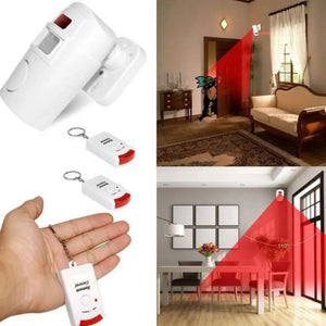 Wireless Motion Sensor Alarm Security System Remote-Controlled for Home Garage Indoor Outdoor