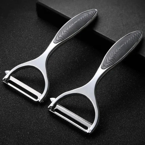 2-in-1 Stainless Steel Vegetable Peeler & Grater Kitchen Tool