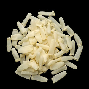 100pcs Natural Rubber Finger Cots Non-Slip Latex Finger Covers for Nail Art, Reusable Protective Fingertips Gloves