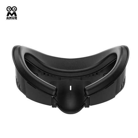 3-in-1 Face Mask Cover for Meta Quest 3 VR Pu Leather with Ice Silk Fabric Replacement Pad