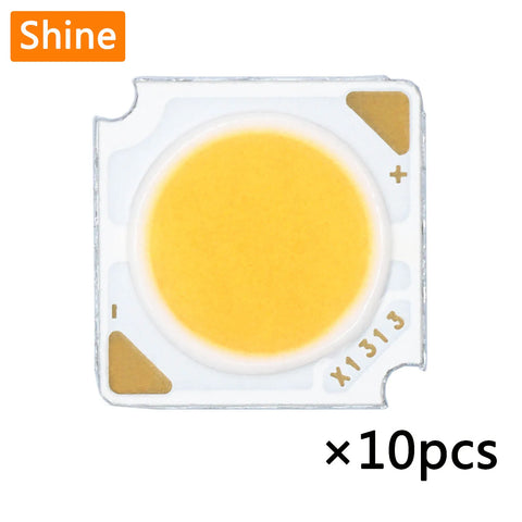 10pcs High Power LED COB Chips 3W-18W 300mA, 13mm Diode for DIY Spotlight & Downlight Accessories